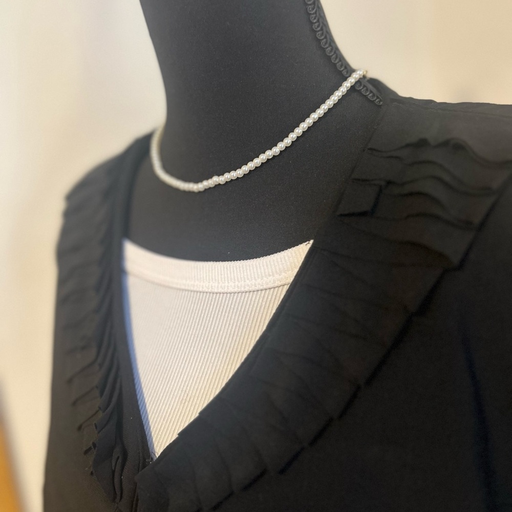 Danny & Nicole Black Cape Jacket Elegant Timeless Design